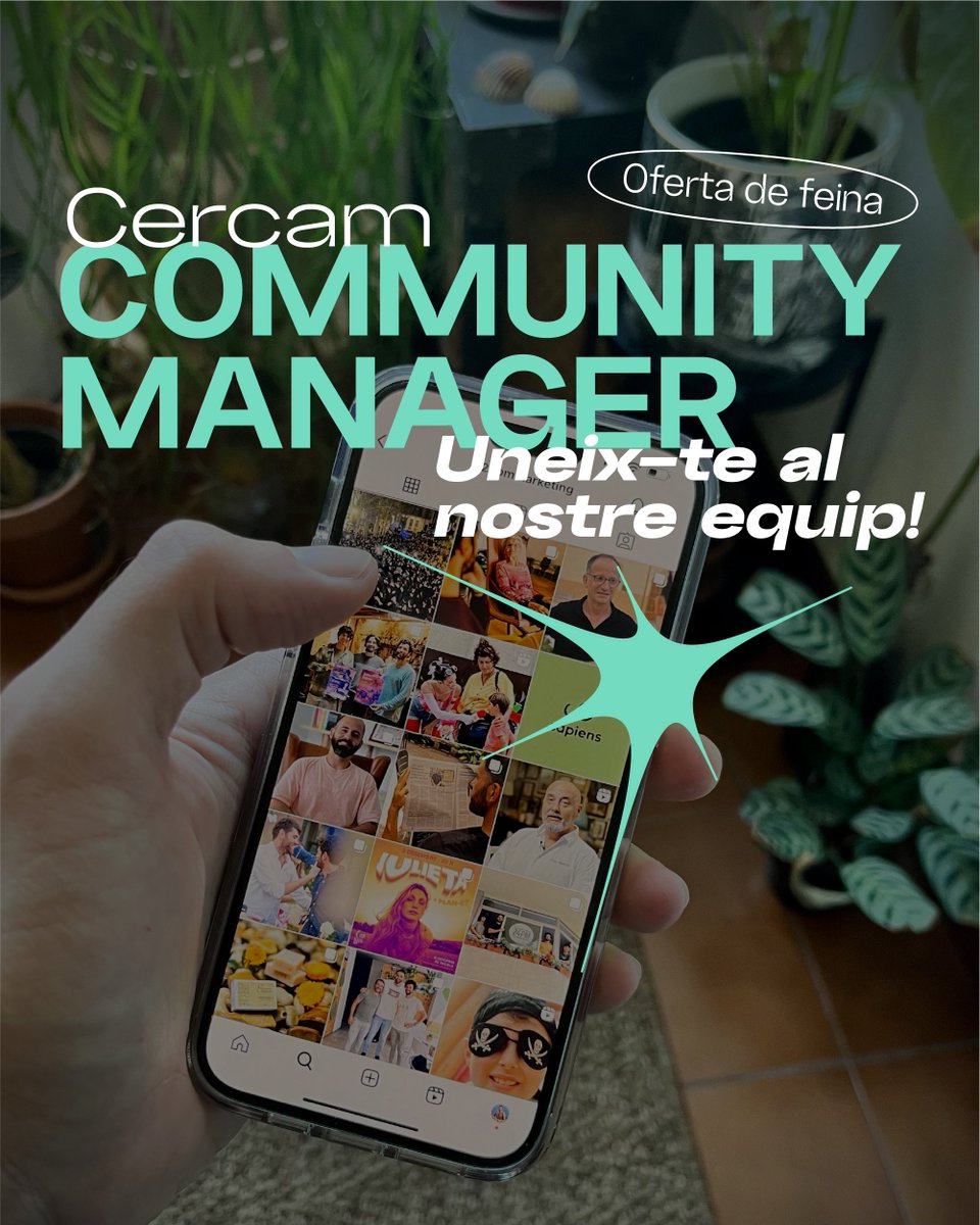 Oferta de feina. Cercam Community Manager a Manacor, Mallorca. 

+ info: linkedin.com/jobs/view/3846…

També pots enviar la teva sol·licitud i demanar més informació a info@24pm.es

#ofertadefeina #manacor #mallorca