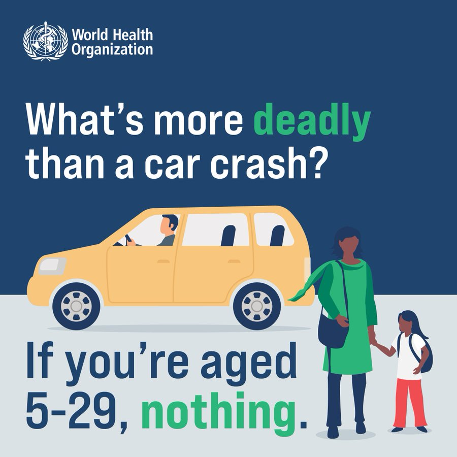 Did you know? 90% of road accident fatalities occur in low- and middle-income countries, where the death rate is disproportionately high compared to the number of vehicles and roads. Save lives: #SlowDown 🚗 #RoadSafety 🚦