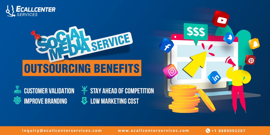 Build brand awareness, reduce client churn, and improve customer satisfaction by outsourcing our #socialmediaservices. #callcenterUSA #onlinebusinesssupport #SocialMediaMarketing #OnlineMarketing #DigitalStrategy #BrandManagement #DigitalContent #BrandStrategy