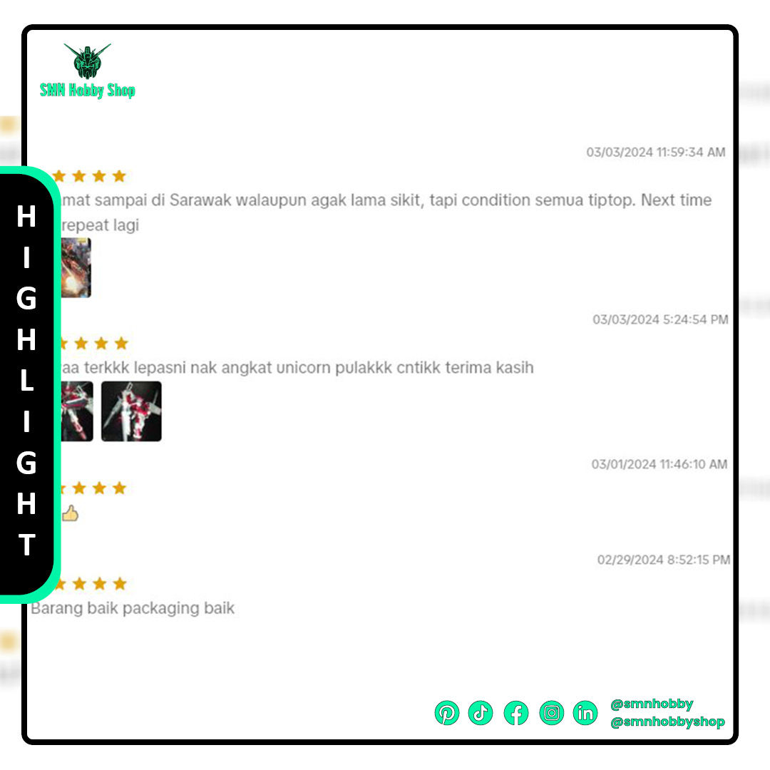 SMN TODAY’S HIGHLIGHT

SMN Online Shop Review
04/03/2024

Feedback has always been our top priority in improving our services. Either its negative or positive, we will always take it seriously.