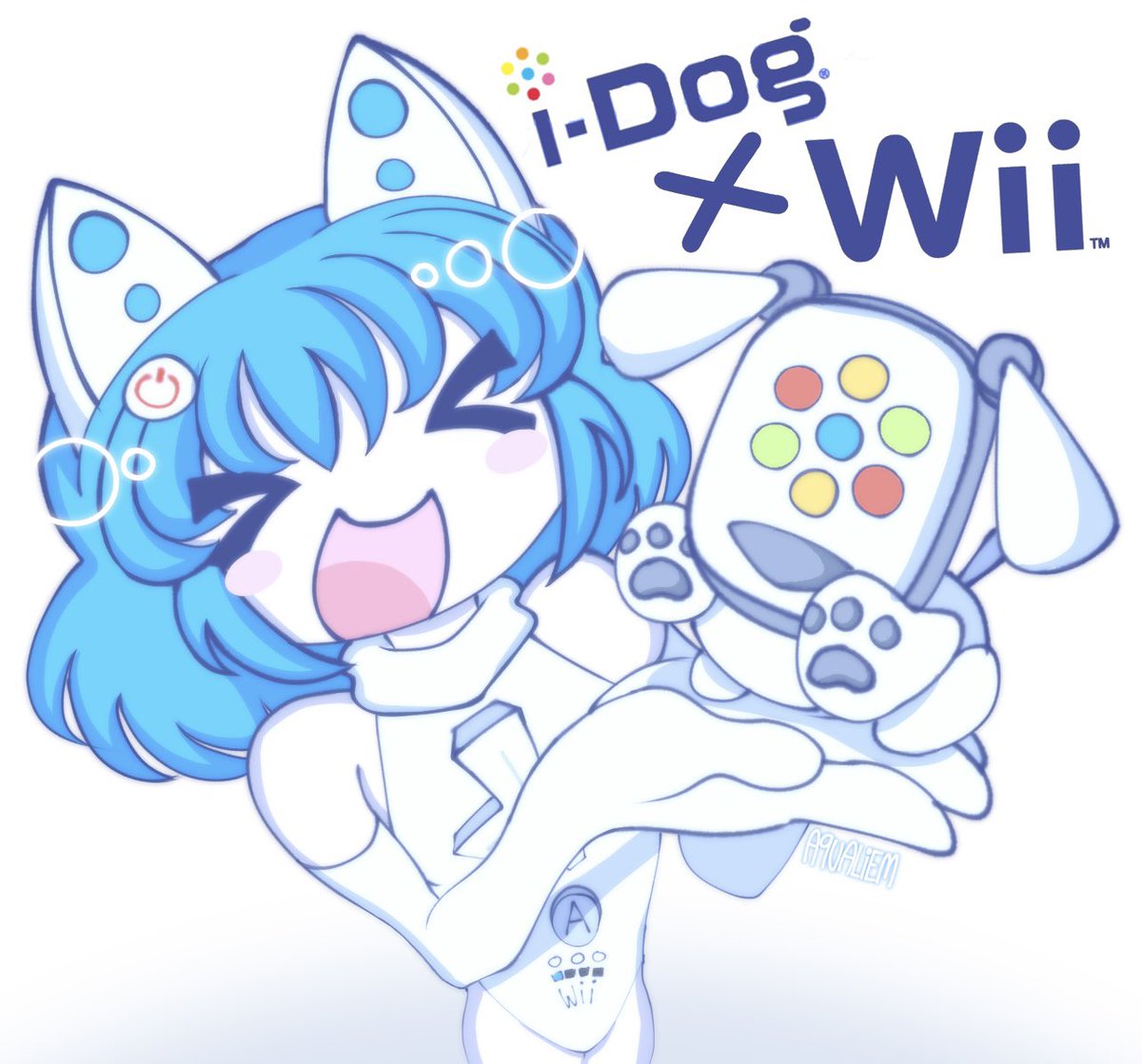 Wii mote girl meets i-dog #idog #nintendowii #ocart