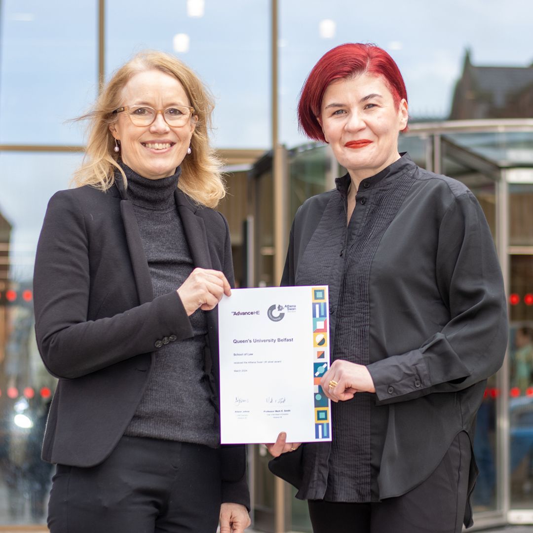 We are delighted to announce that @qubschooloflaw has been awarded the @Athena_SWAN Silver Award, recognising its outstanding commitment to advancing gender equality in higher education. ⚖️ buff.ly/3V3vdpd