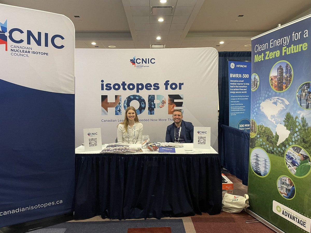 Thank you @CanadaNuclear for hosting us at the #cna2024 conference last week! It was a great experience to share insight on the future of isotope innovation and discuss opportunities with experts from across the industry. Thank you to all those who paid CNIC a visit at our booth!