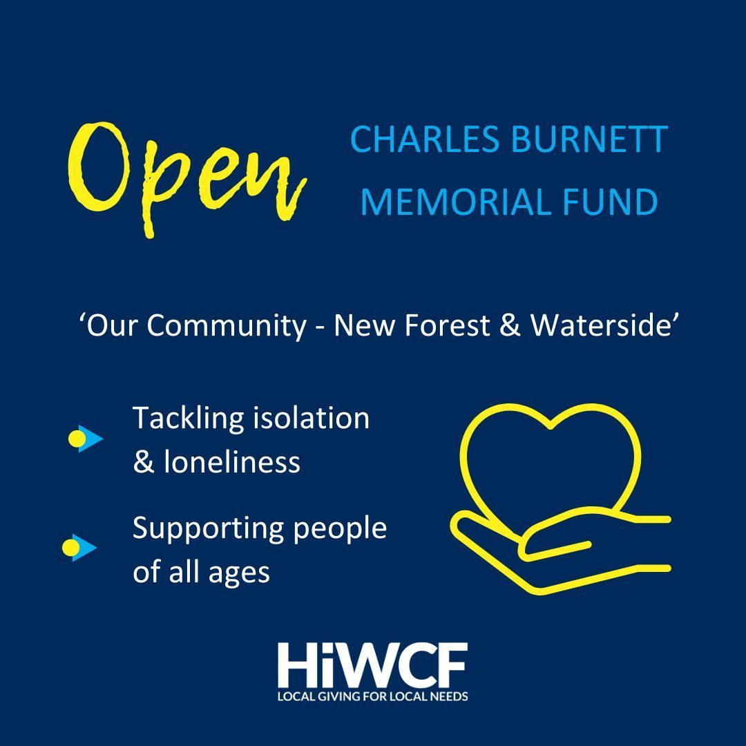 📣 Charles Burnett Memorial Fund is open for applications This is one of our larger funds. Please call our Grants Team to discuss your ideas before applying. 💰 £10k/yr for 2 yrs (up to £20k across 2yrs) 📍 New Forest 📆 Closes 17 April 🌐 Apply: buff.ly/42ZmUwH