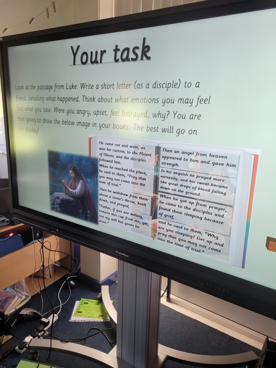 StYear33189's tweet photo. We've had a gorgeous RE lesson this afternoon, where we discussed the arrest of Jesus in the garden of Gethsemane ✨️ 
The team have produced a lovely letter, from the view point of St Peter ❤️ 
#AliReligion @AliSchoolCouncil @STOC_CAT https://t.co/xjKPDPNdC2