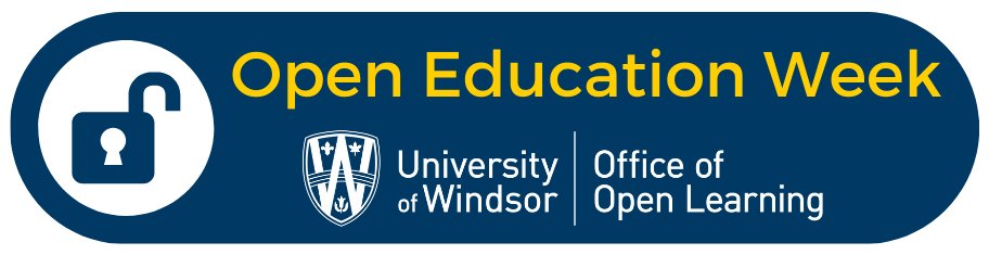 Open Education Week @UWindsor starts today with 5 events. Follow along to find out more.
#OEWeek #OEWeek24 @UWinOpenLearn