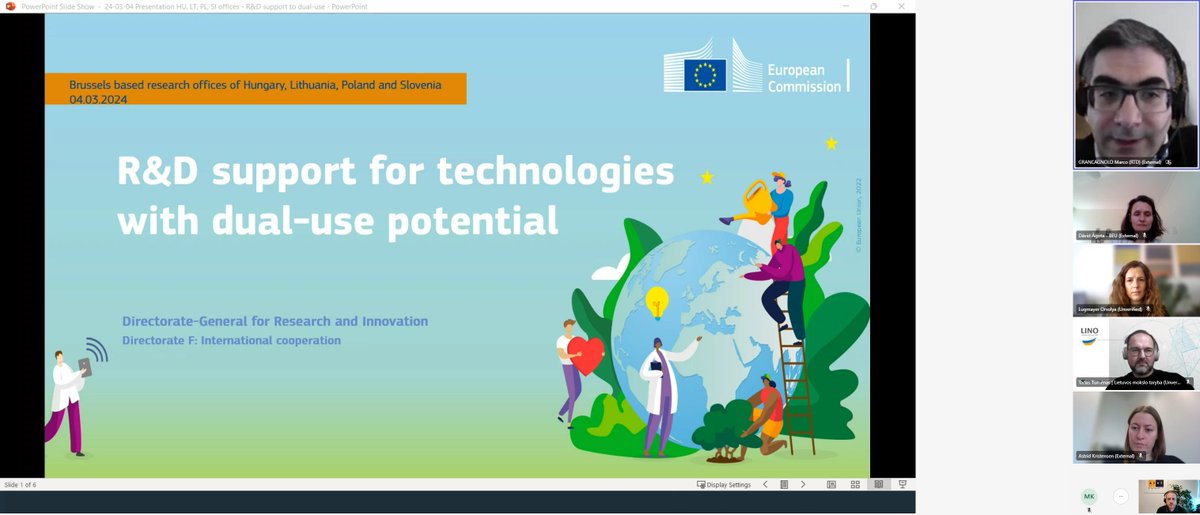 Today we're coorganising the second part of our webinar series, this time focusing on #technologies with dual-use potential! Thanks again to our partners @NCBR_pl, @Lino_OfficeLT, @BSP_Brussels, @uni_corvinus and @ELTE_UNI! @MGTS_gov @MO_RS @Obramba @Slovenskavojska @SGZNews