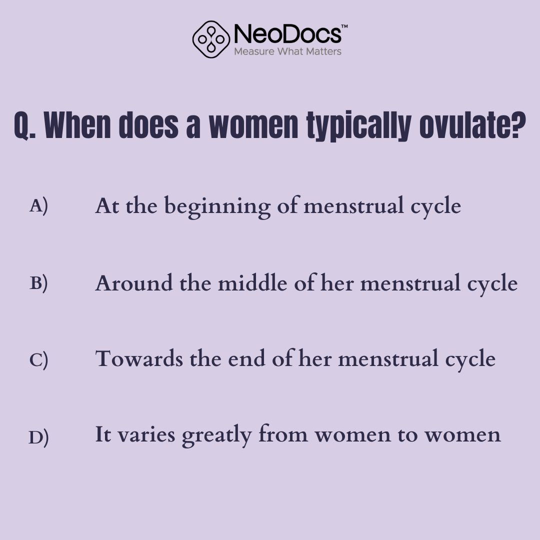 neodocs's tweet image. Ready to put your health IQ to the test? Take our NeoDocs Quiz now! 📚🧐 Challenge yourself and learn something new!💡

#ovulation #pregnancy #testkit #urinetest #neodocs #quiz