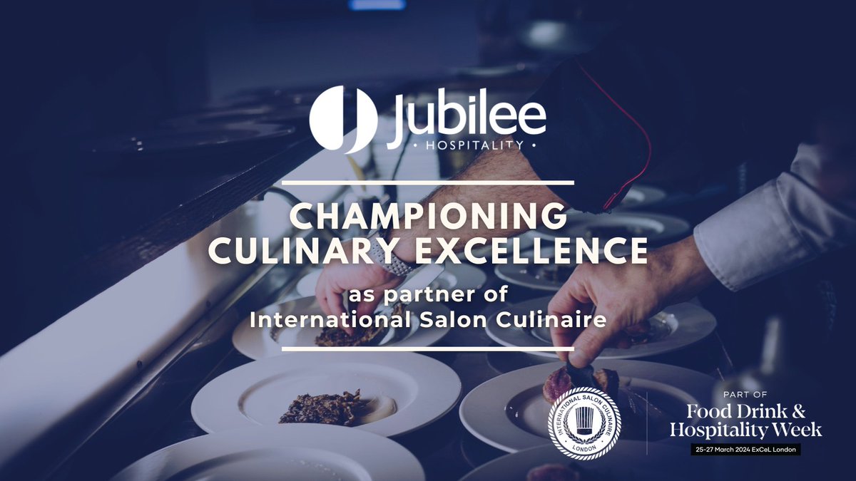 🎉We are proud to be championing culinary excellence as a partner at International Salon Culinaire 2024 at HRC during Food, Drink & Hospitality Week from 25-27 March. We look forward to seeing you there. 🔸Facebook: @SalonCulinaireUK 🔸Twitter: @SalonCulinaire