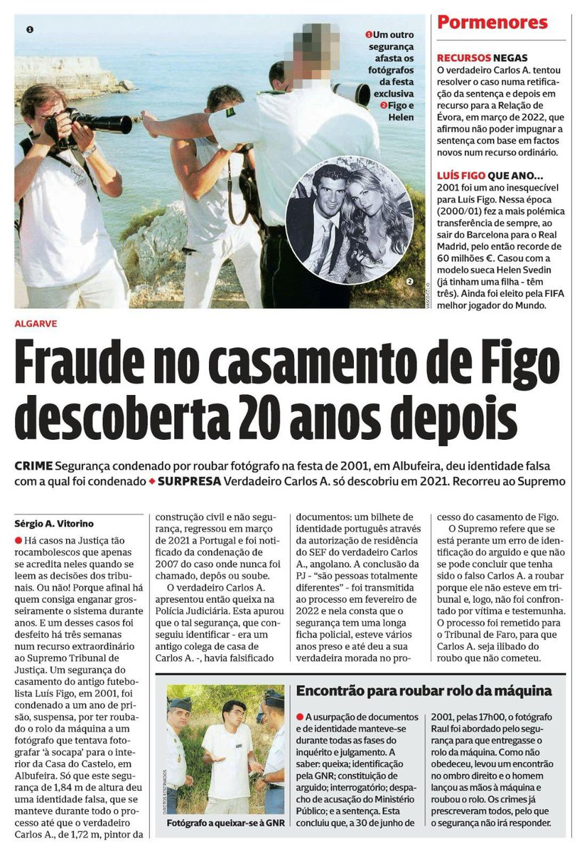 Hoje o jornal do peido publica uma notícia interessante referindo-se ao meu casamento há mais de 20 anos. Só demonstra o tipo de informação e de jornalistas que fazem parte de este meio. @cmjornal 💩💩