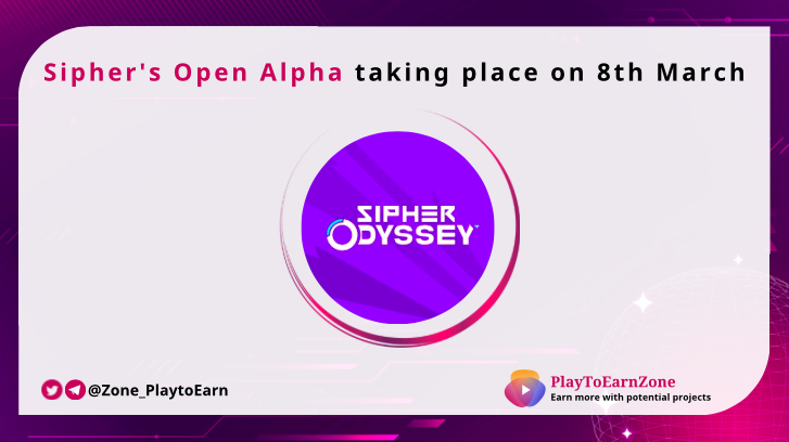 Zone_PlaytoEarn's tweet photo. ๐ @playSIPHER has unleashed its Open Alpha, starting on 8th March!!
Go join the very first public gateway to the fascinating outer-space world of Sipheria!
Pre-register for Open Alpha
iOS: https://t.co/2awN4mbYJdโฆ
Android: https://t.co/btALo4L4czโฆ
#Sipheria #OpenAlpha https://t.co/dBx3vOYFBh
