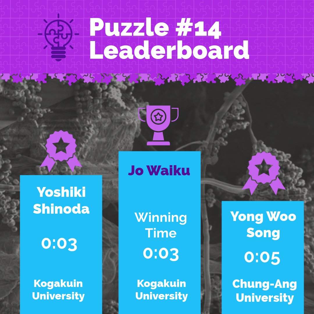 Congratulations to Jo Waiku from Kogakuin University for being the top puzzle solver on Puzzle #14 of the Conference Countdown Challenge! 🎉🎊 Keep playing for the chance to win an action waterproof camera at the conference! 📸🏄🏼‍♀️ See you on puzzle #15!🏆