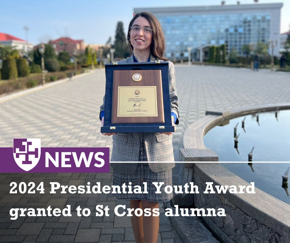 St Cross College alumna Gulnar Abdullayeva received the 2024 Presidential Award for Youth and Young Scientist of the Year, recognizing excellence in science, education, culture, youth policy, and innovation. Read more: ow.ly/cXsy50QKBhc