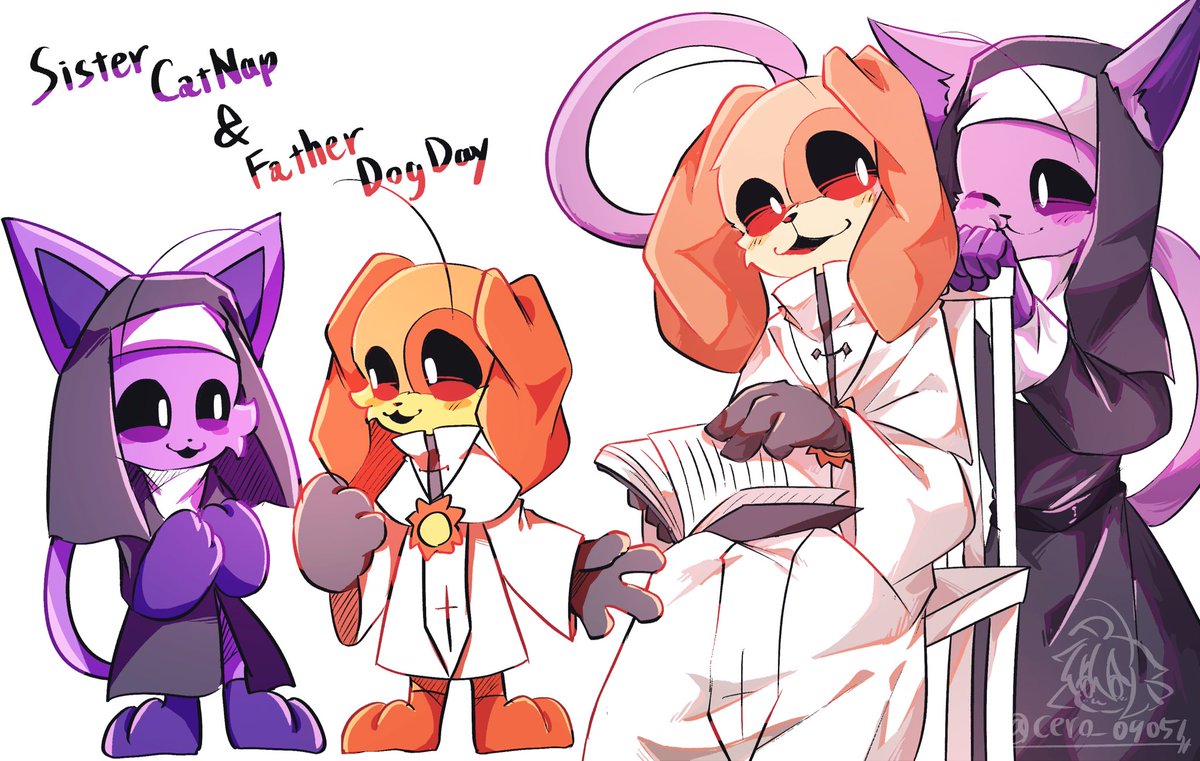 cero_09051's tweet photo. ☀️🧡牧師
🌙💜シスター

シリーズまとめておきます()

(英語リプ)
#PoppyPlaytimeChapter3 
#dogday #catnap https://t.co/MH0YcPu1lK