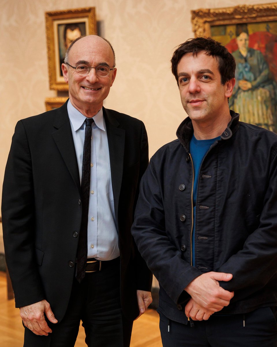 Museum of Fine Arts, Boston (@mfaboston) on Twitter photo We hereby proclaim <a href="/bjnovak/">B.J. Novak</a> officially pardoned for the elaborate prank he pulled at the MFA in high school.
Last Friday night we welcomed B.J. to regale a sold-out crowd with stories from his youth, as part of our Ruth and Carl J. Shapiro Celebrity Lecture Series. We hereby proclaim <a href="/bjnovak/">B.J. Novak</a> officially pardoned for the elaborate prank he pulled at the MFA in high school.
Last Friday night we welcomed B.J. to regale a sold-out crowd with stories from his youth, as part of our Ruth and Carl J. Shapiro Celebrity Lecture Series.
