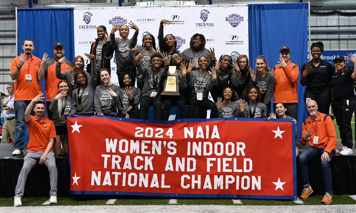 With a nearly perfect run through Saturday's events, the Women's Track and Field team grabbed their fourth straight national title to win the 2024 NAIA Indoor Track and Field championship. Congratulations, Warriors!