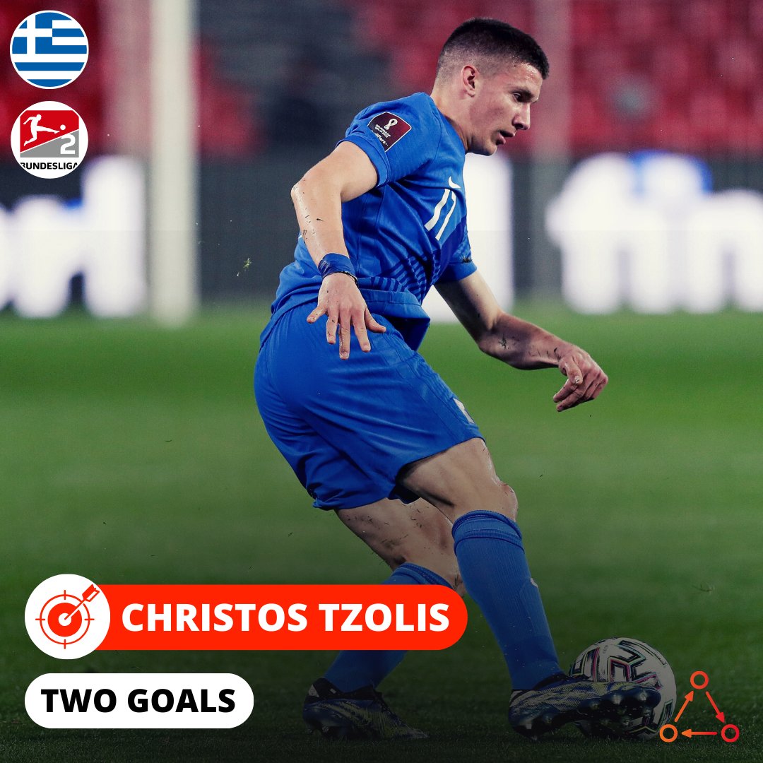 Tactalyse's tweet photo. ⚽️⚽️ Christos Tzolis

Christos Tzolis was on fire this weekend!!🔥
Within 20 minutes, Christos scored two goals for his team Fortuna Dusseldorf against Hannover 96.💥
#football #performance #weekend https://t.co/bmkpQGRb86