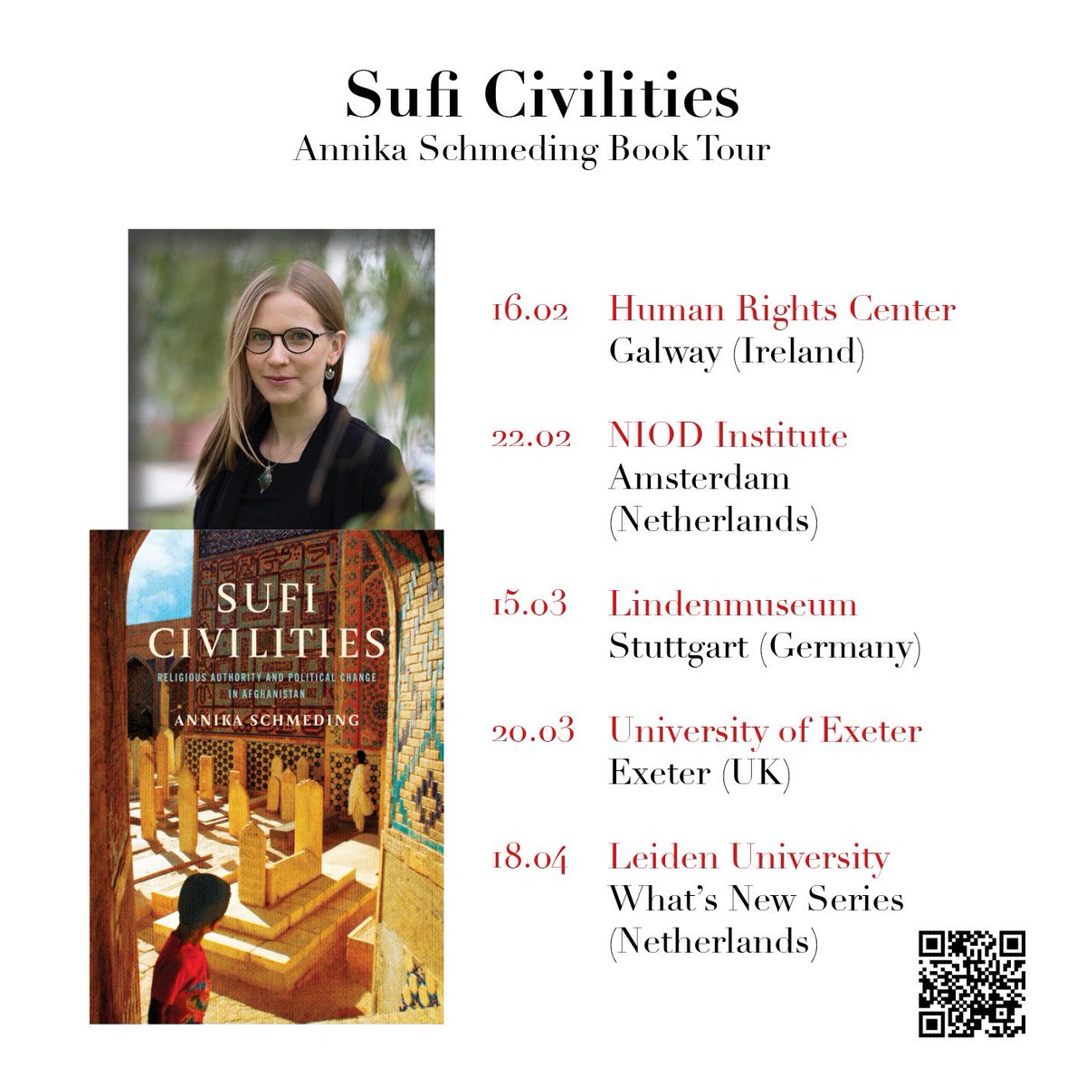 After two excellent discussions in Amsterdam and Galway, I look forward to the coming weeks in Germany and the UK! Train tickets are booked and I’m counting the days. Let me know if you’re around! #SufiCivilities @stanfordpress #booklaunch #bookevent