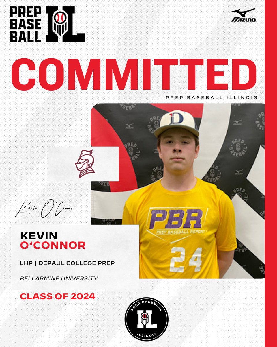 Prep Baseball Illinois (@prepbaseballil) on Twitter photo LHP Kevin O'Connor (DePaul College Prep, 2024) commits to Bellarmine University.
We saw O'Connor's fastball up to 86.3 mph at the Unsigned Senior Showcase this winter.
(<a href="/BUKnightsBSB/">Bellarmine Baseball</a> | <a href="/DePaulPrepBSBL/">DePaul Prep Baseball</a>)
๐ค: loom.ly/BmJrnyE LHP Kevin O'Connor (DePaul College Prep, 2024) commits to Bellarmine University.
We saw O'Connor's fastball up to 86.3 mph at the Unsigned Senior Showcase this winter.
(<a href="/BUKnightsBSB/">Bellarmine Baseball</a> | <a href="/DePaulPrepBSBL/">DePaul Prep Baseball</a>)
๐ค: loom.ly/BmJrnyE