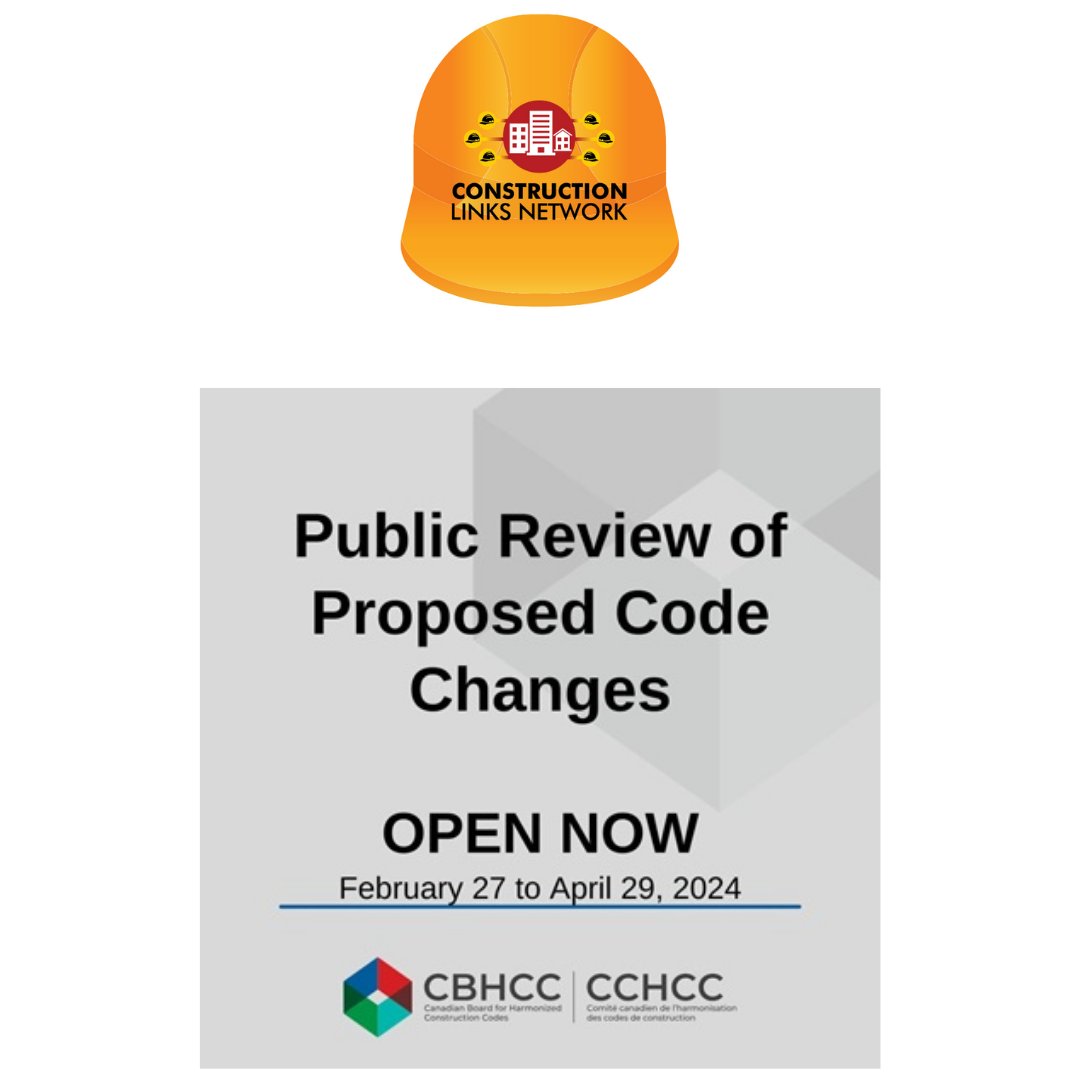 Have your say in shaping the future of Canada's #Building Codes! Join the public review from Feb 27 to Apr 29 and contribute to the 2025 National Model Codes. Your insights matter for safer, better buildings! 🔨🏗️ #CanadaConstruction #BuildingCodes - 👉 t.ly/VqWX6