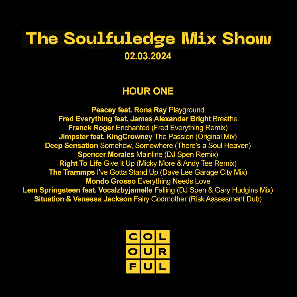 soulfuledge's tweet image. BIG thanks to everyone who tuned in on Saturday night for my @colourfulradio show! Full tracklisting in all its glory for the spotters attached.

If you missed any of the show then head on over to colourful.com/shows/soulfule…

#tracklisting #radio #newmusic #listenagain