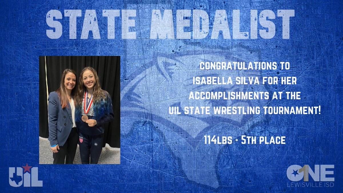 Lewisville ISD Athletics (@lisdsports) on Twitter photo Congratulations to Isabella Silva and Lillian Zapata for medalling at the State Wrestling tournament! Awesome showing for <a href="/WrestleLadyJags/">LadyJagsWrestling</a>! Congratulations to Isabella Silva and Lillian Zapata for medalling at the State Wrestling tournament! Awesome showing for <a href="/WrestleLadyJags/">LadyJagsWrestling</a>!