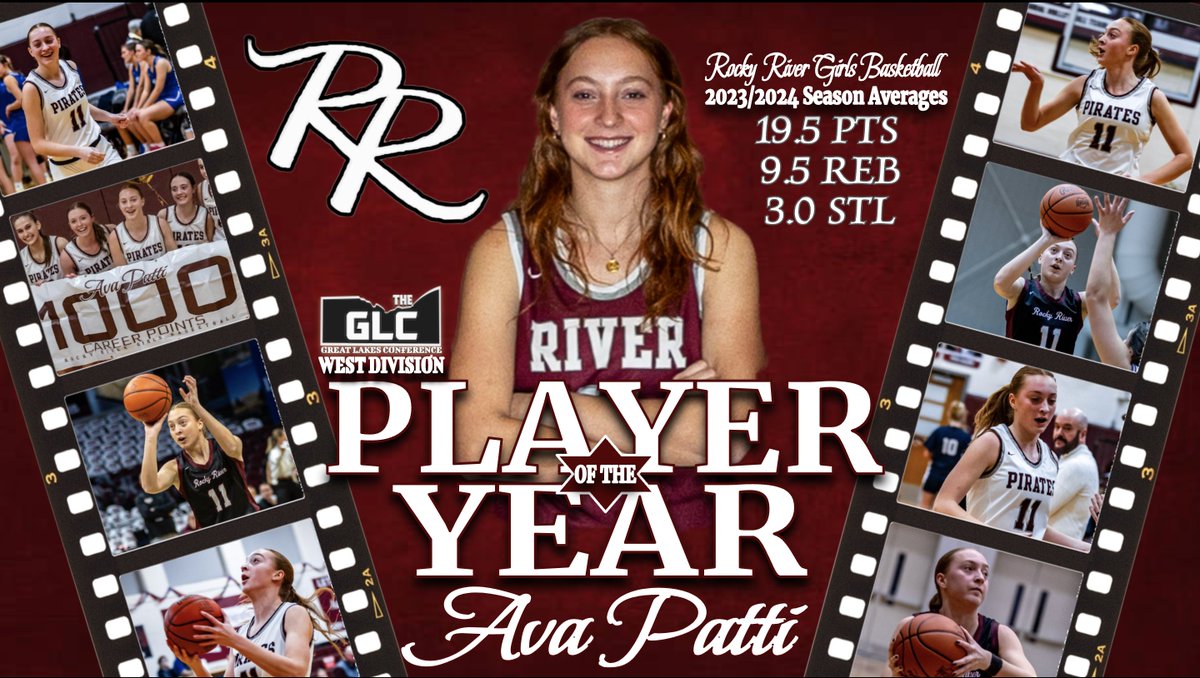 CONGRATULATIONS to <a href="/avapatti16/">Ava Patti</a> being named the Great Lakes Conference West Division PLAYER OF THE YEAR! #SimplyTheBest <a href="/RrCitySchools/">Rocky River City Schools</a>