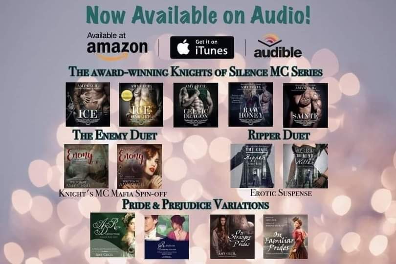 🔥🎧 Ready for your next audiobook? 🎧🔥
        I know Amy has one you will love! 

🎧Amazon: bit.ly/AmyCecil_Amazon
🎧Audible: bit.ly/AmyCecil_Audib…
🎧Apple Books: bit.ly/AmyCecil_Apple…

#romanceswithheart #AmyCecil