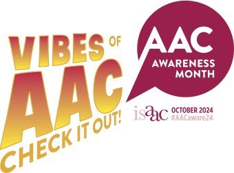 Get ready for an online Virtual Event during AAC Awareness Month 2024! 🥳

The event, currently scheduled for Oct 29-30, is your chance to build skills in the field of AAC with sessions from researchers, practitioners, people who use AAC, educators, families, vendors and more!