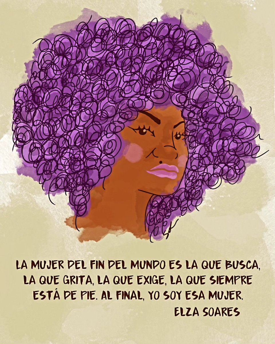 Elza Soares

instagram.com/p/C4GJidALPpD/…

#mulheresquefazembarulho #mujeresquehacenruido 
#elzasoares #8marzo #8march #8março #mujeres #mujer #mulher #mulheres #woman #women 
#ilustradoraschilenas #ilustradorasbrasileiras #ilustradoraslatinas #illustratorartist #womanillustrator
