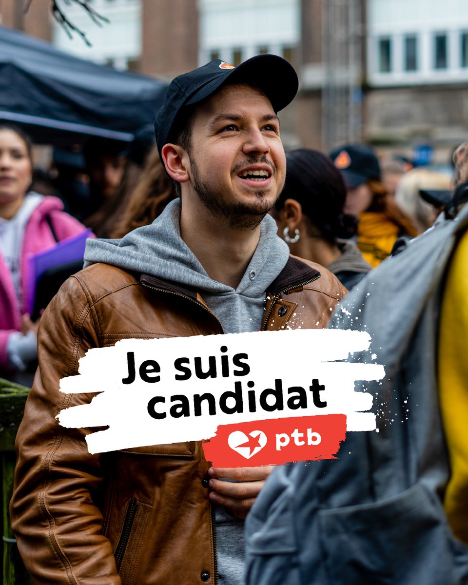 En juin, je serai candidat à la région bruxelloise sur la liste du PTB. Fier d'être dans un parti qui donne de la place à la jeunesse 🔥