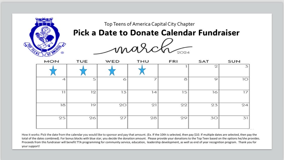 Please consider donating to our TopTeensOfAmericaFundraiser. You can Inbox my dad, mom, or reply below on which date(s) you select.  Send all donations to cash app $syd6914

Thank you in advanced, 
Teen Sydney Batiste