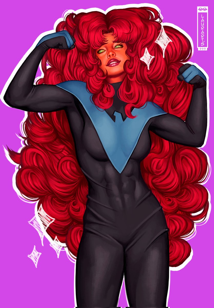 Laurarts_23's tweet photo. Nightwing and Starfire clothes 🔄 https://t.co/eKwtVuQS36