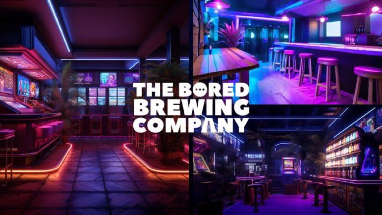 N3ON ๐ (@neonapesyc) on Twitter photo ATTENTION BAYC HOLDERS ๐
<a href="/BoredBrewingCo/">The Bored Brewing Company</a> is opening up their IRL Clubhouse and Taproom and are looking to decorate the walls with YOUR <a href="/BoredApeYC/">Bored Ape Yacht Club ๐</a> in Neon!
For your chance at having your ape displayed on their walls:
1. Follow <a href="/BoredBrewingCo/">The Bored Brewing Company</a>
2. RT this post
3. Comment a ATTENTION BAYC HOLDERS ๐
<a href="/BoredBrewingCo/">The Bored Brewing Company</a> is opening up their IRL Clubhouse and Taproom and are looking to decorate the walls with YOUR <a href="/BoredApeYC/">Bored Ape Yacht Club ๐</a> in Neon!
For your chance at having your ape displayed on their walls:
1. Follow <a href="/BoredBrewingCo/">The Bored Brewing Company</a>
2. RT this post
3. Comment a