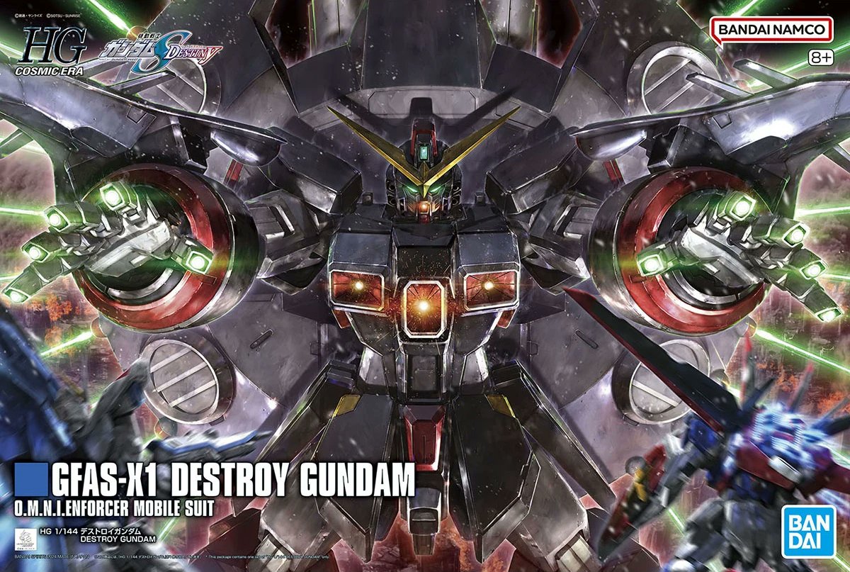 HG GFAS-X1 Destroy Gundam
¥13,000
2024 March

#Gundam #Gunpla #HighGrade #GundamSEEDDestiny #SEEDDestiny #g_SEED #g_SEEDDestiny

(hobby.dengeki.com/news/2261508/)

This is to celebrate the 20th anniversary of SEED Destiny. I hope Bandai has more announcements.