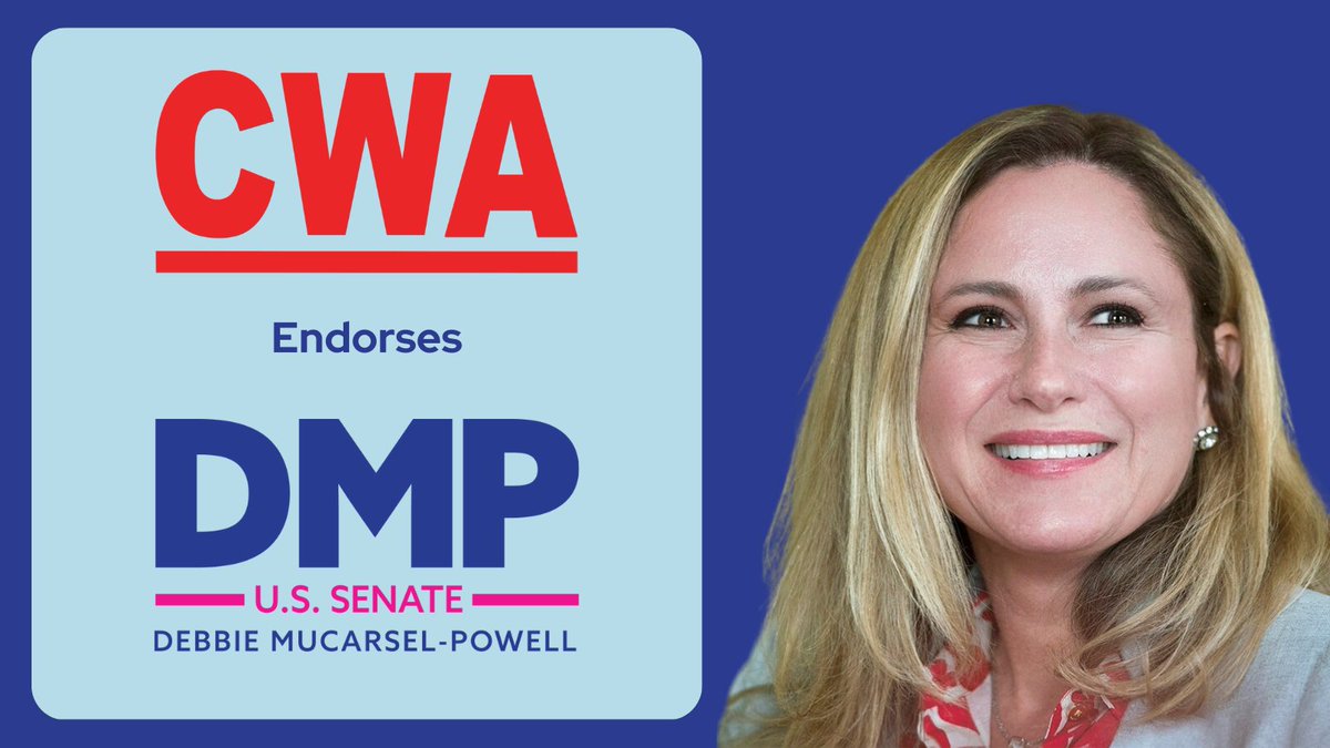 I’m honored to have @CWAUnion on #TeamDMP. Together, we are going to build a coalition to flip Florida this November, and to protect our brothers and sisters in labor.