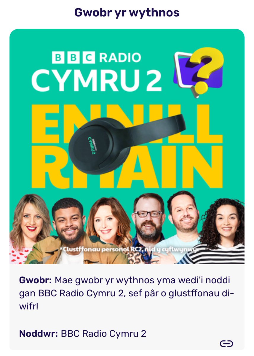 Fi'n caru'r 'small print' wsnos ma <a href="/CwisBobDyddS4C/">Cwis Bob Dydd</a> 😂