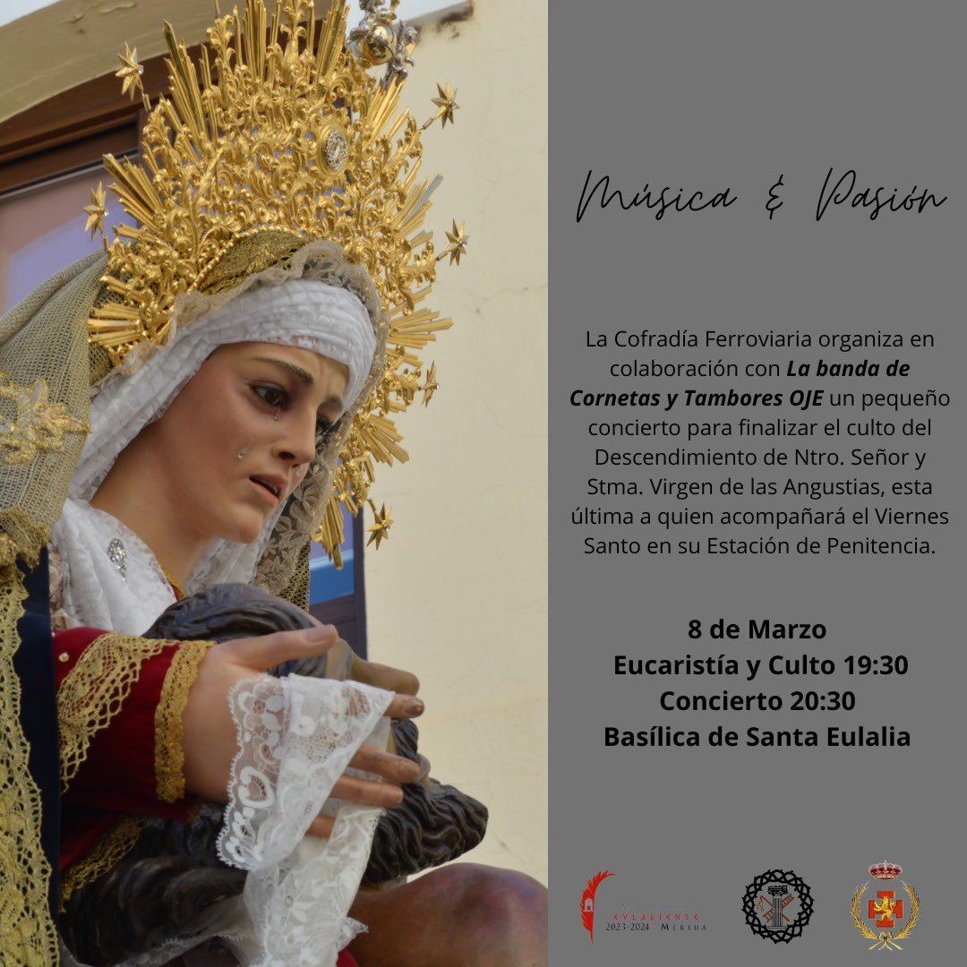 \Música y pasión\

Nuestros amigos de <a href="/OJEMerida/">OJE Mérida</a> tras el triduo del Descendimiento y Stma Virgen de las Angustias realizarán un pequeño concierto como colofón al triduo de nuestros Sagrados Titulares