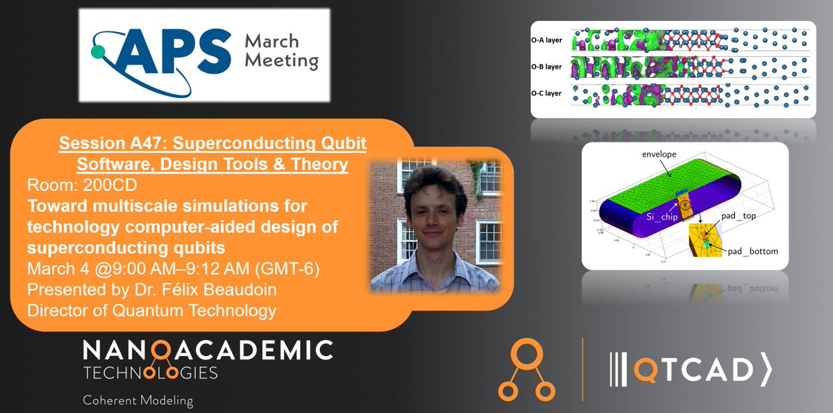 Hello everyone,

join us shortly at March Meeting 2024 in Minneapolis with our first session presented by our Quantum Technology Director Dr. Félix Beaudoin:

#quantum #quantumcomputing #quantumcomputers #quantumtechnology #quantumnetwork #quantummechanics #quantumcommunication