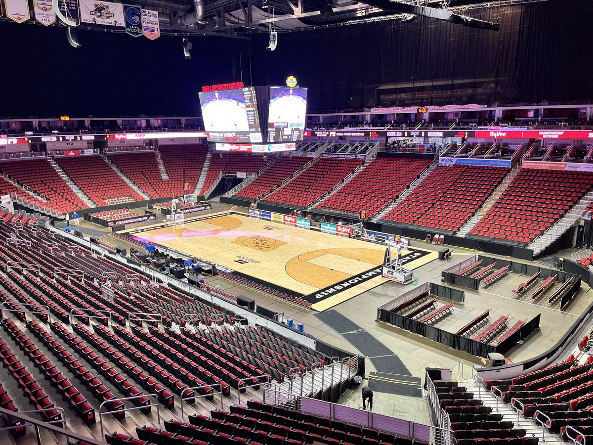 BACK at Wells Fargo Arena and looking forward to the games, National Anthem performances, and pep bands at the State Basketball Tournament!!