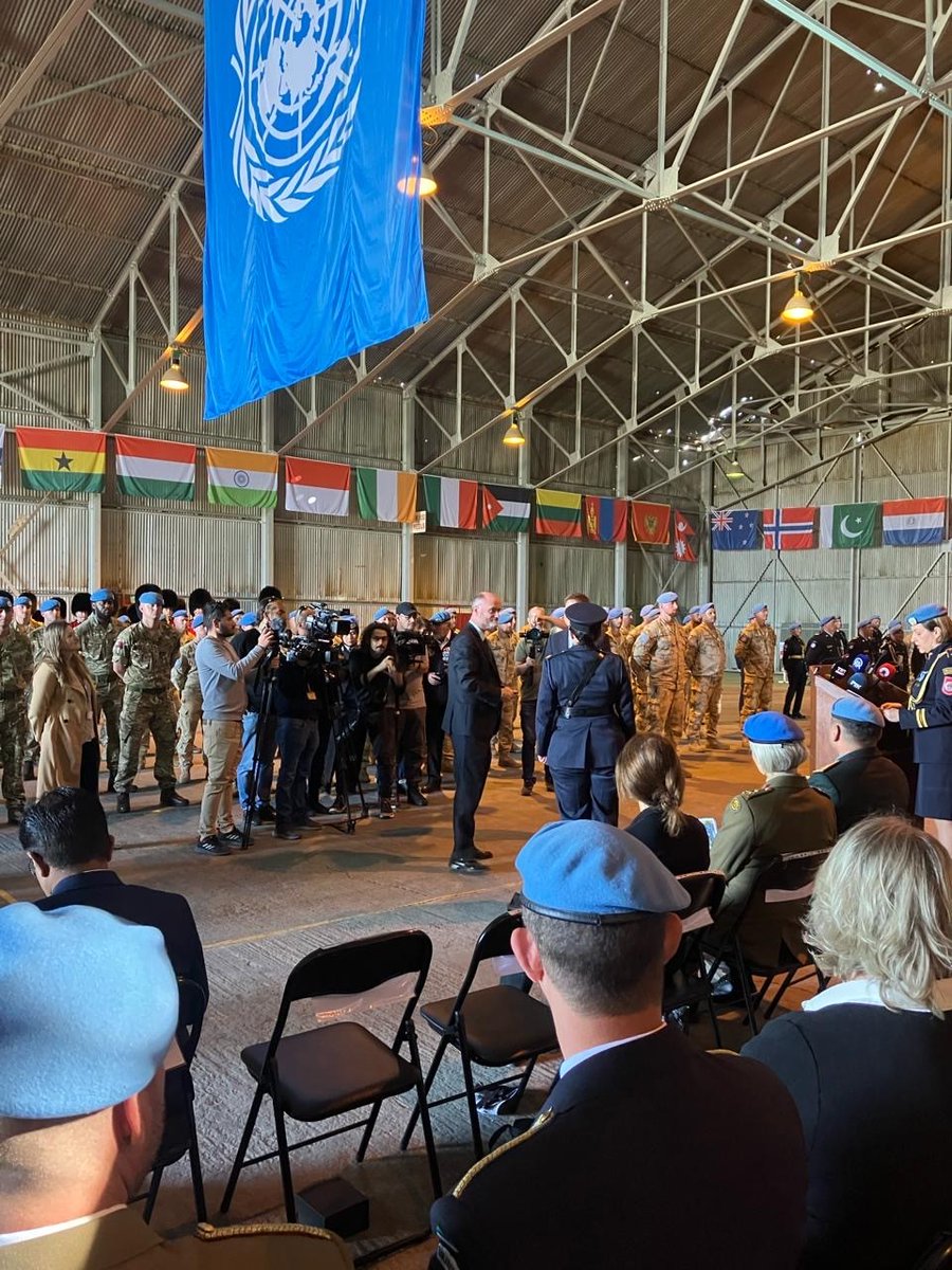 It was great privilege to attend the UN medals ceremony today, honouring the contribution of our peacekeepers in Cyprus and to recall their work for the safety and security of all Cypriots in the past 60 years.