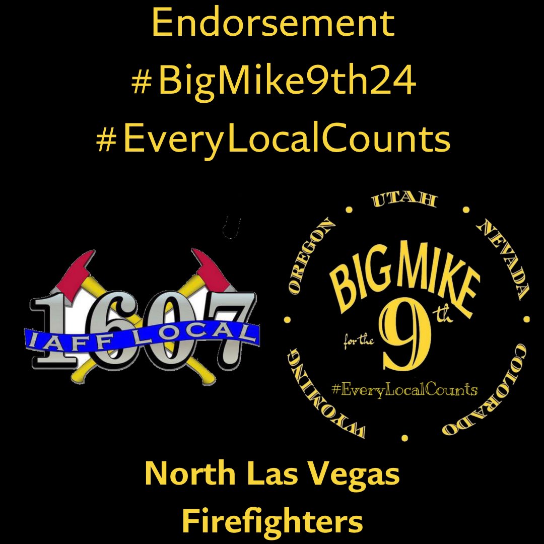 Thank you North Las Vegas Firefighters  #EveryLocalCounts #OurIAFF9th #BigMike9th24