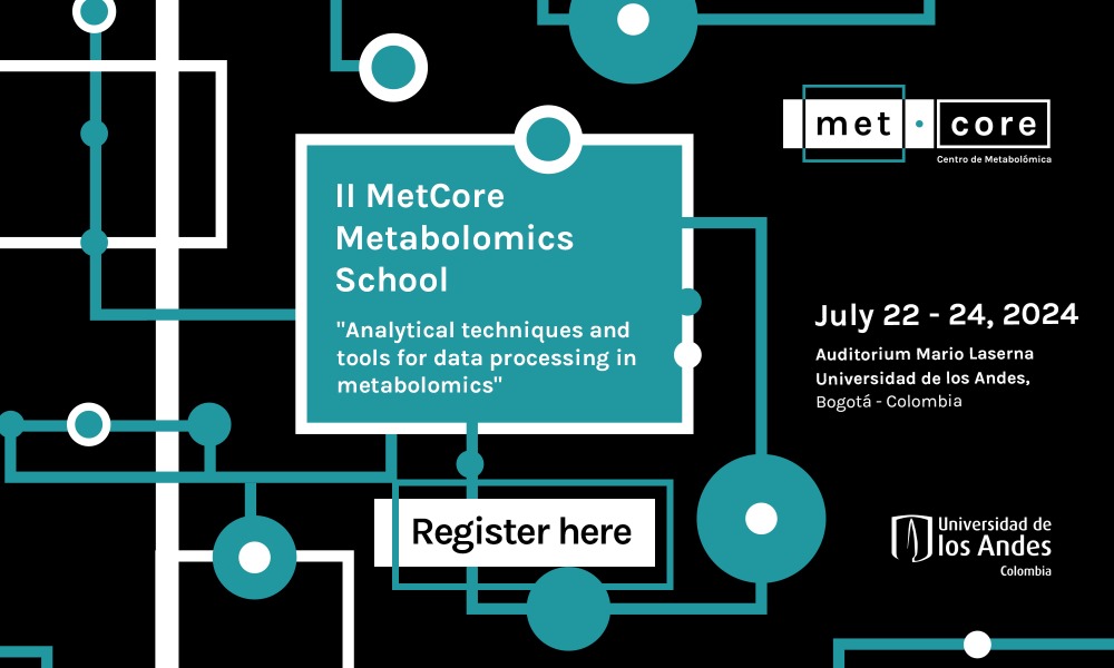 Join us at the heart of Bogota for the II MetCore Metabolomics School from July 22-24, 2024, marking the fifth anniversary of Colombia's first Metabolomics Core Facility at Universidad de los Andes. evento.uniandes.edu.co/es/metabolomic…