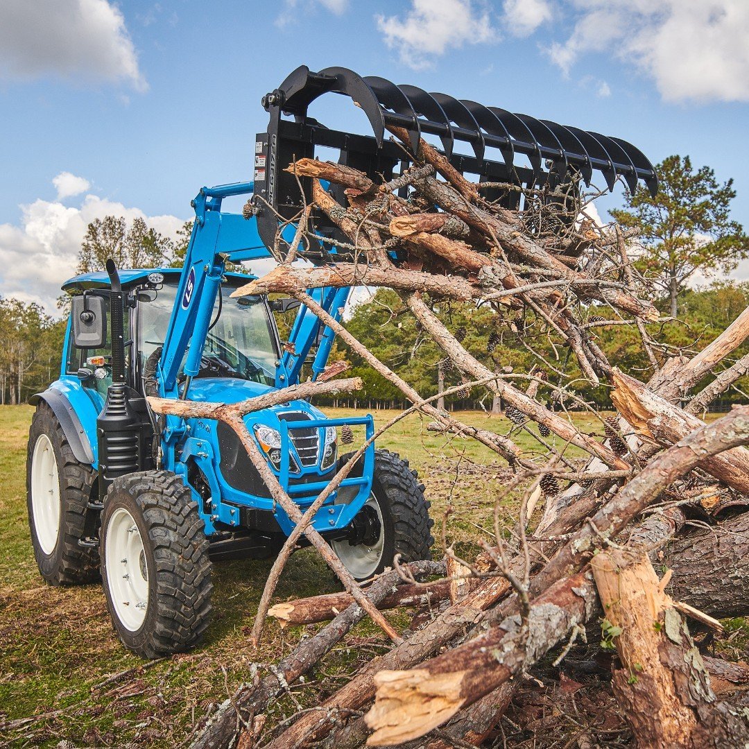 The LS Rake Grapple. It makes moving those large piles of unruly material a breeze. Have an acreage, farm or timber plot? This is the one attachment you quickly realize you can’t live without. #LStractorUSA