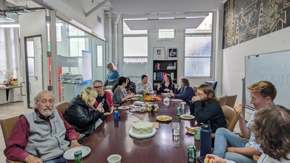 dumbeast's tweet photo. Exit interview, going away party. I retired from Homeless Advocacy Project on Friday. Nearly 18 years of service. I can't say what's next, but I guess it'll be different. https://t.co/NvWCxvVeCG