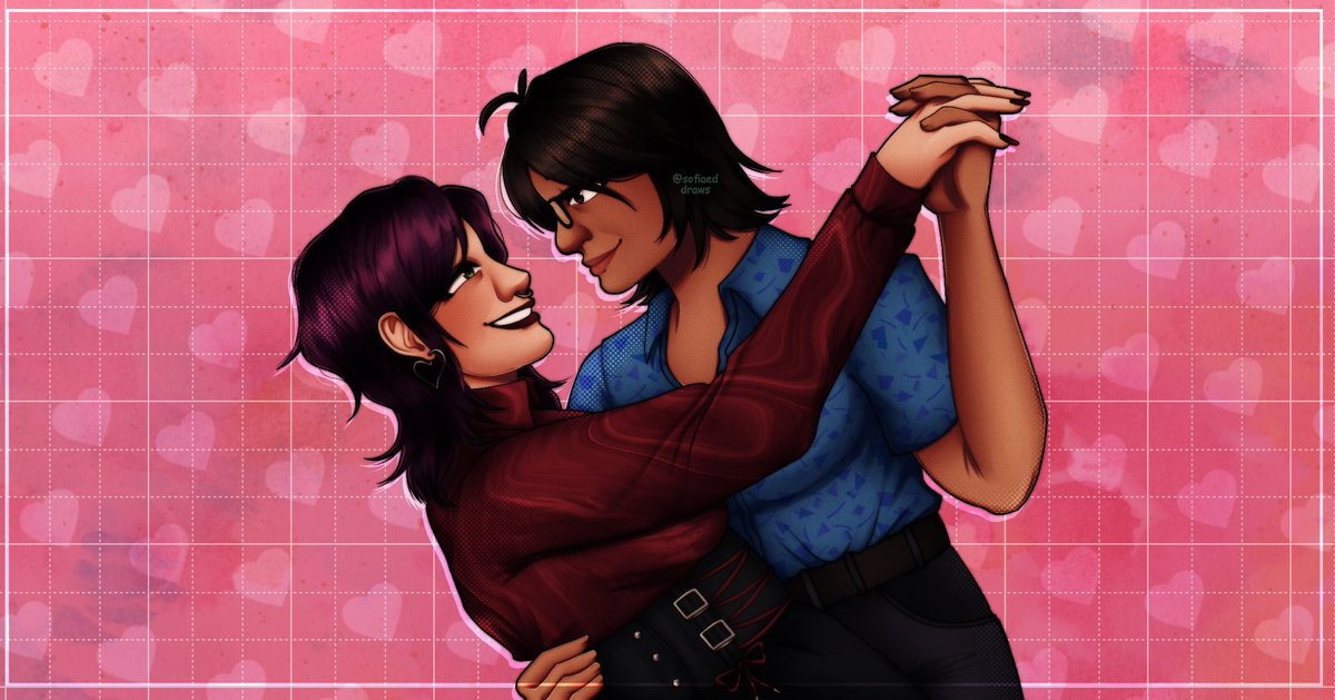 SofiaEd_'s tweet photo. 「Fuck you, Can I have this dance?  ❤️💜」
— @fandomsiko 

#sofiaeddraws #sofiaed #artph #digitalart #ValentinesDay #valentinesday2024 https://t.co/tM9HcU0Nfj