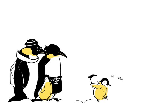 「帽子 ペンギン」のTwitter画像/イラスト(新着)