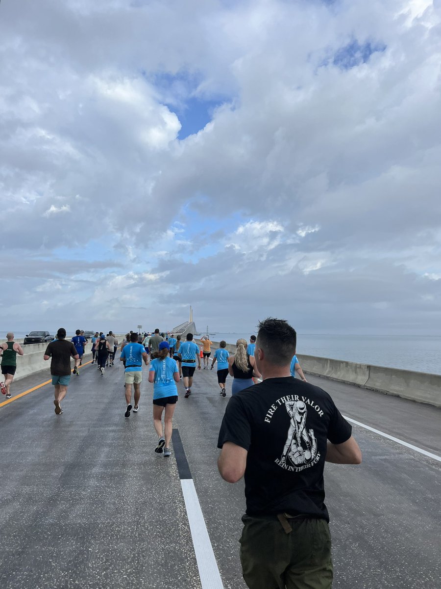 #Skyway10K you were epic! Had a blast working the weekend events with @10TampaBay and running Sunday with my fiancé. Also— getting lots of comments about our new meteorologist @ccampbellwx and I looking related! I’ll take the compliment😊