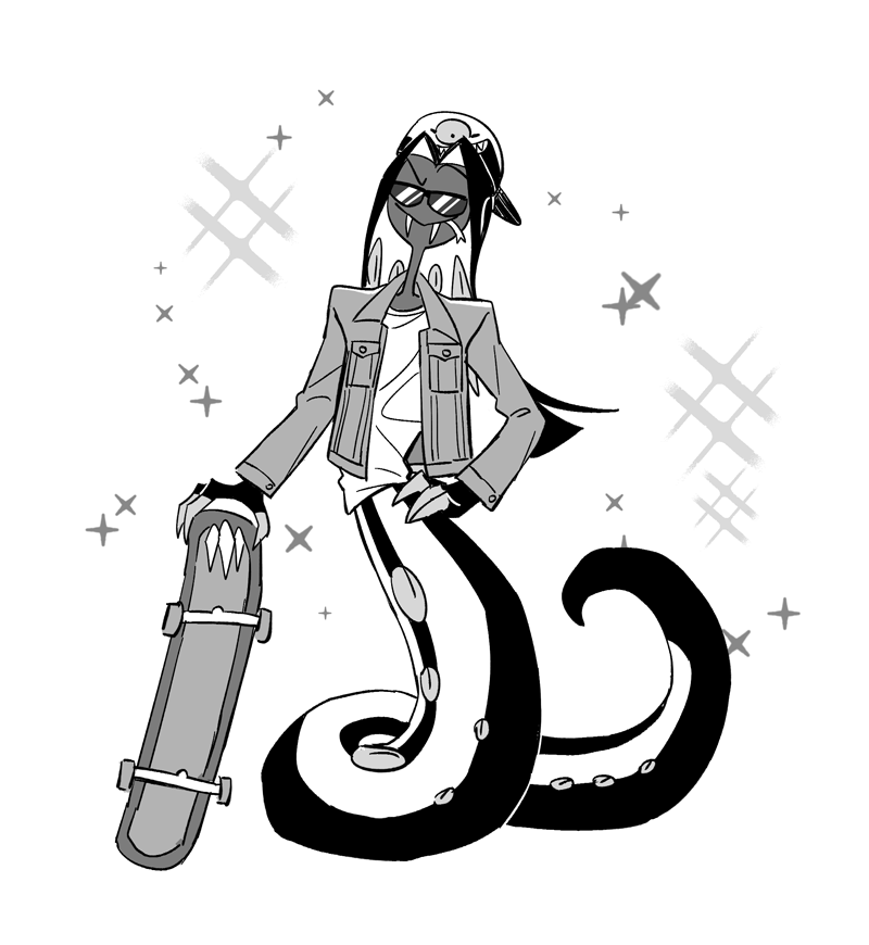 🐍🍒
80s style😎
(1/2)
#HazbinHotel #Cherrisnake 