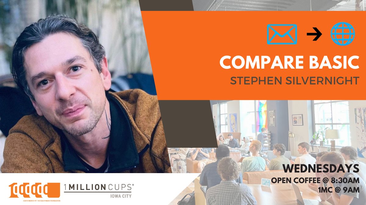 Join us at MERGE this Wed. for 1MC! We'll be hearing from Stephen Silvernight, Founder of Compare Basic, developer of Email2Site – a simple website builder using email to publish and format content on your website.

Open Coffee @ 8:30am | Presentation @ 9am | NO ZOOM